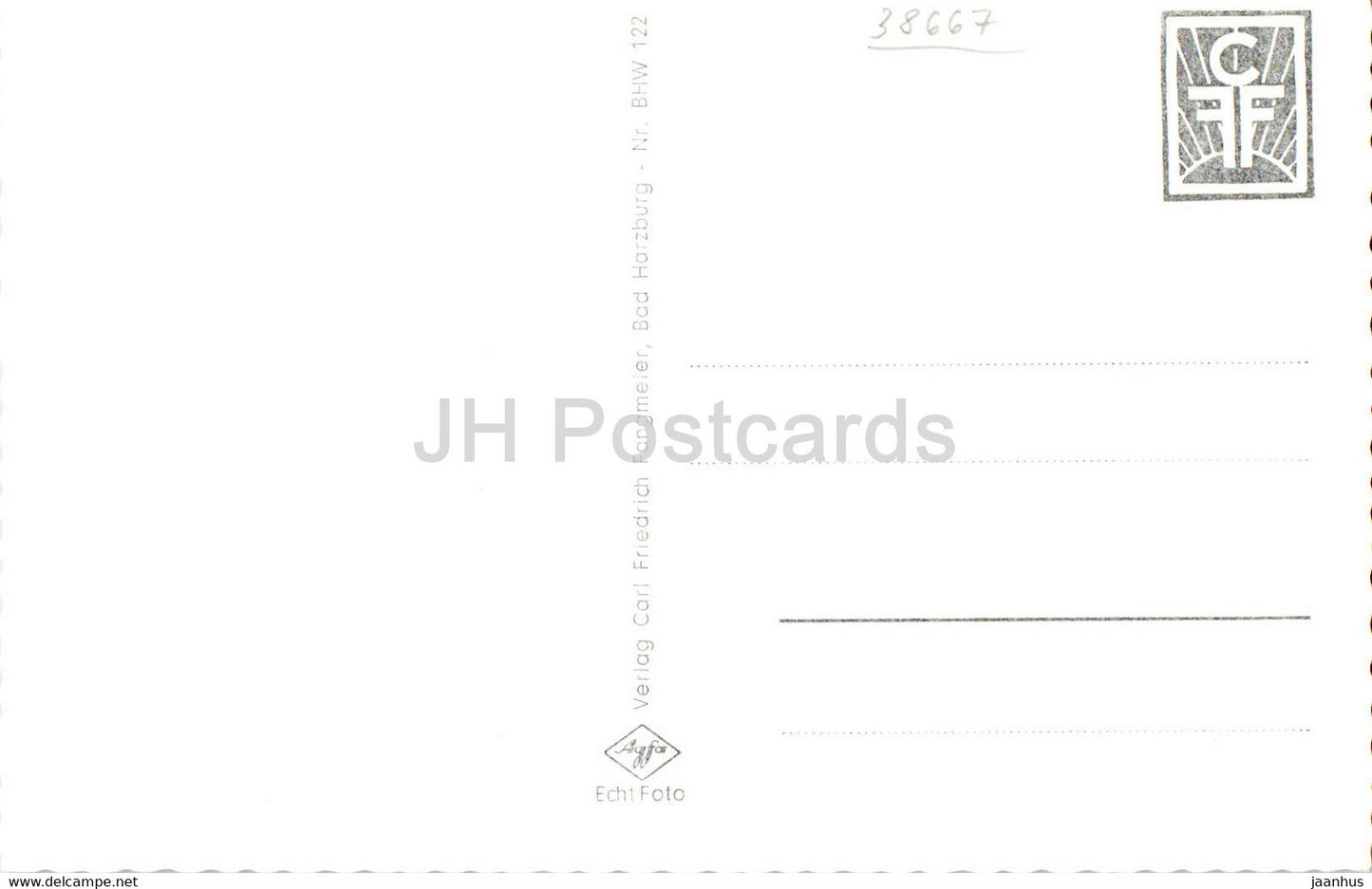 Bad Harzburg im Winter - carte postale ancienne - Allemagne - inutilisée