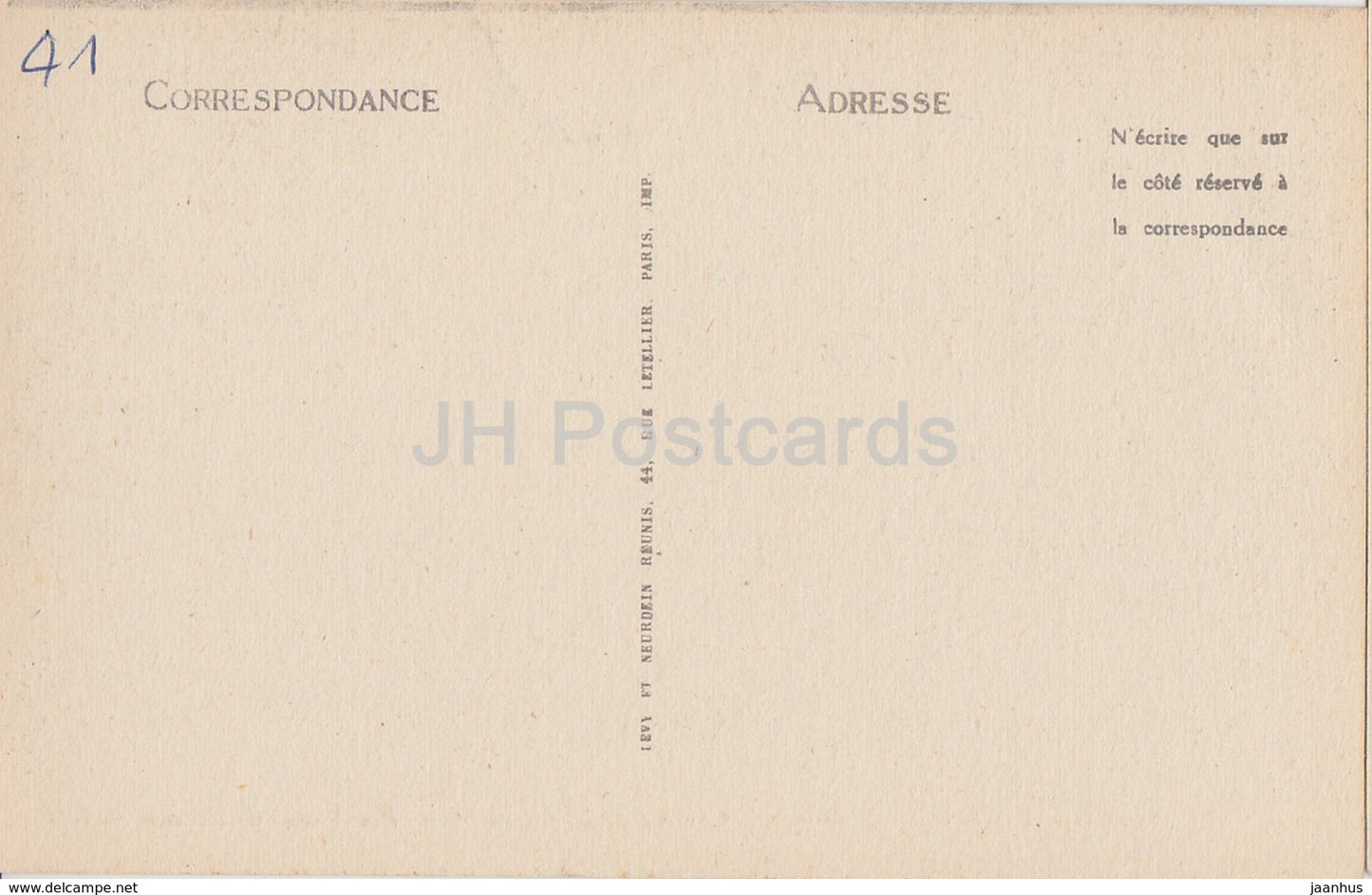 Chateau de Chambord - Cabinet de Francois Ier - Les Armes de France - castle - 100 - old postcard - France - unused