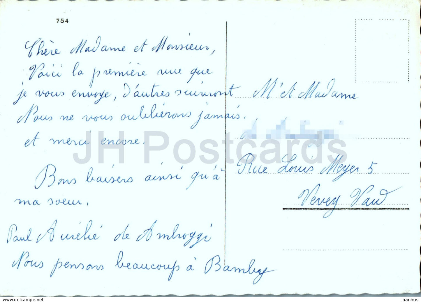 Vevey Montreux - Multiview - 754 - Schweiz - gebraucht