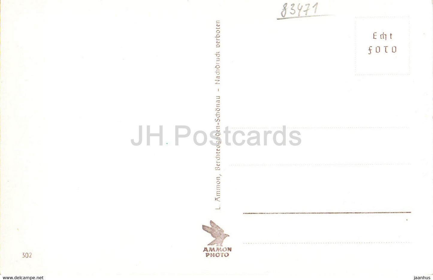 Saletalpe mit Obersee und Teufelshorner - old postcard - Germany - unused