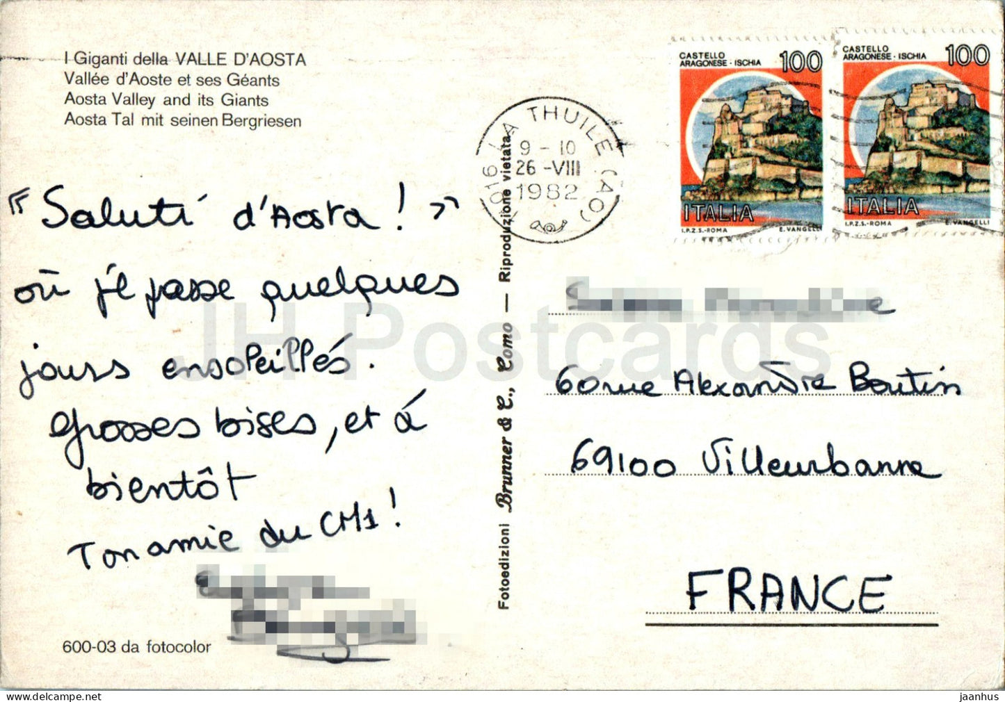 I Giganti della Valle d'Aosta - Aosta Valley and its Giants - multiview - 600-03 - 1982 - Italy - used