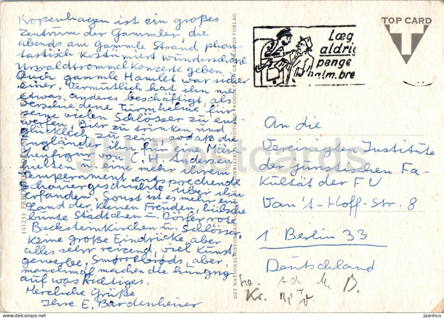 Frederiksborg - Set Fra Syd - Von Süden gesehen - 4123 - Dänemark - gebraucht