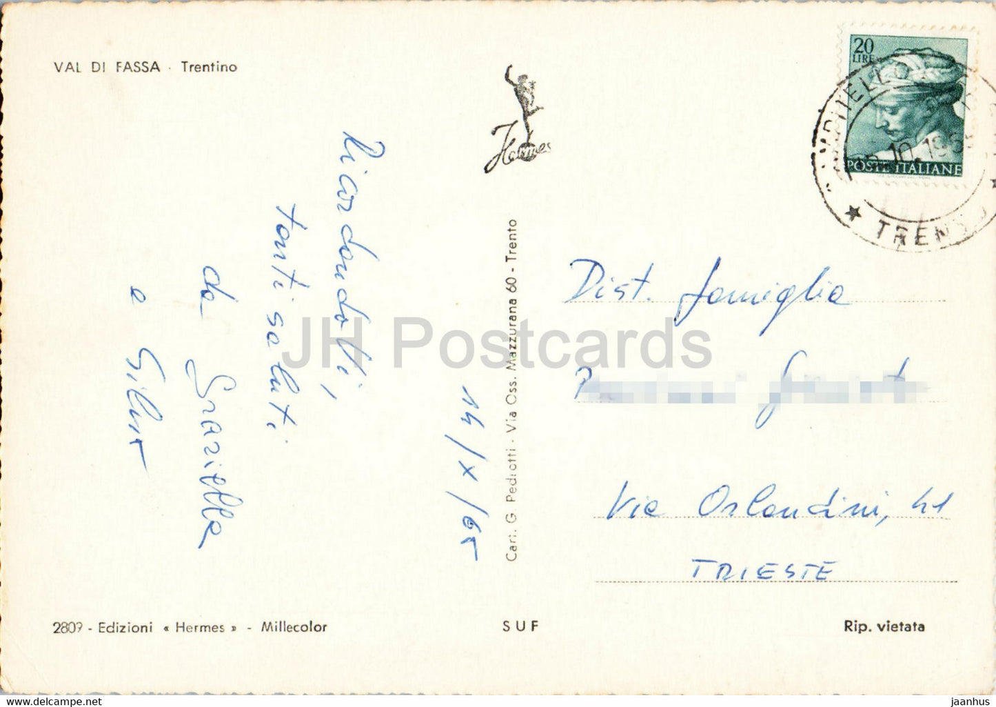 Campitello - Val di Fassa - Marmolada - 1965 - Italy - used