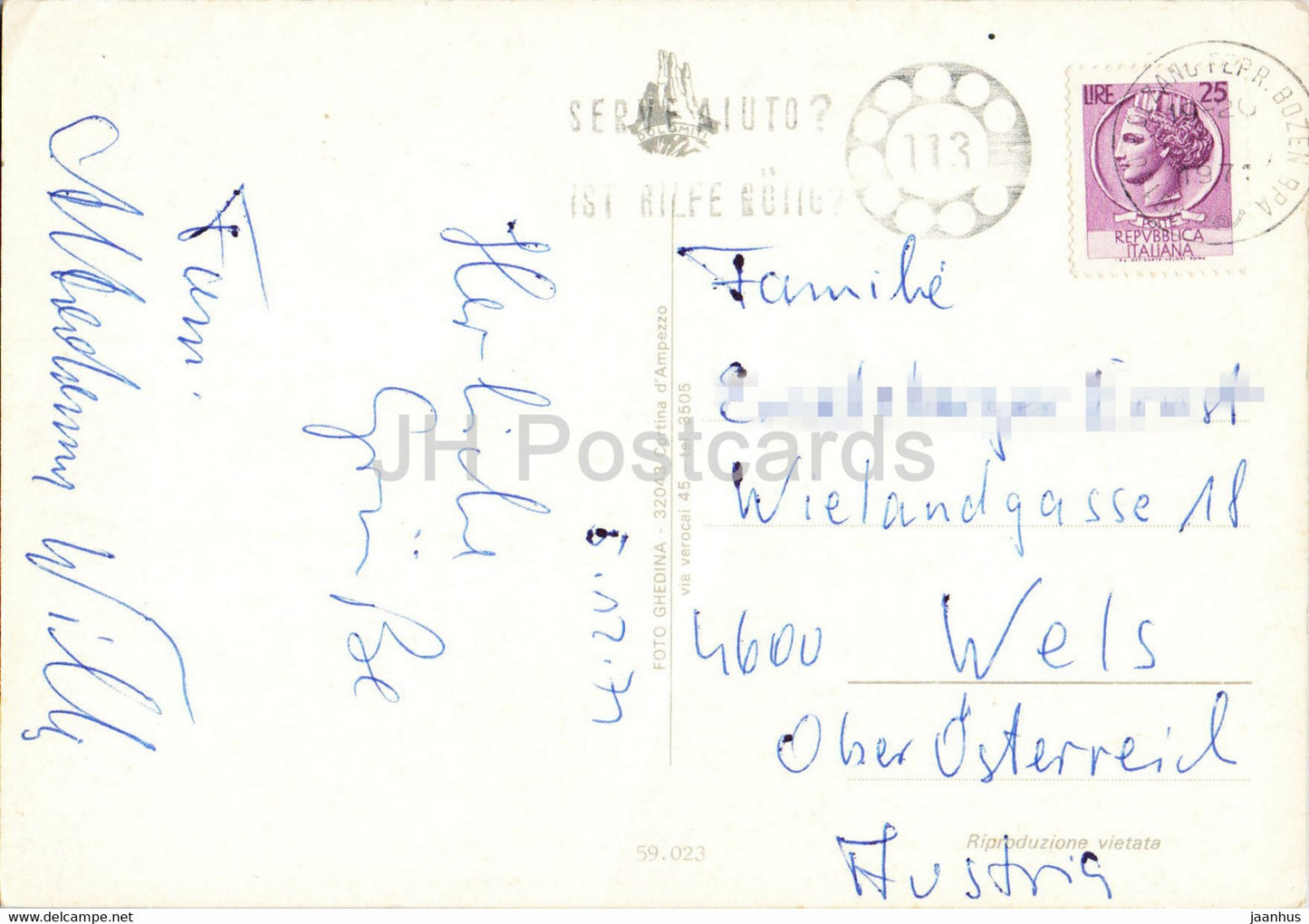 Moena - alpine skiing - multiview - 1971 - Italy - used