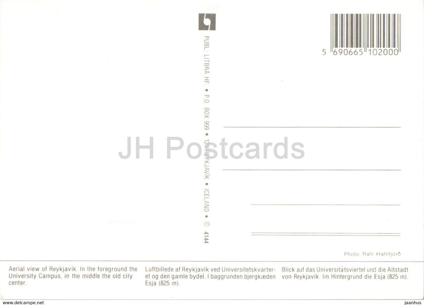 Reykjavik - The Smokeless Capital - Iceland - unused