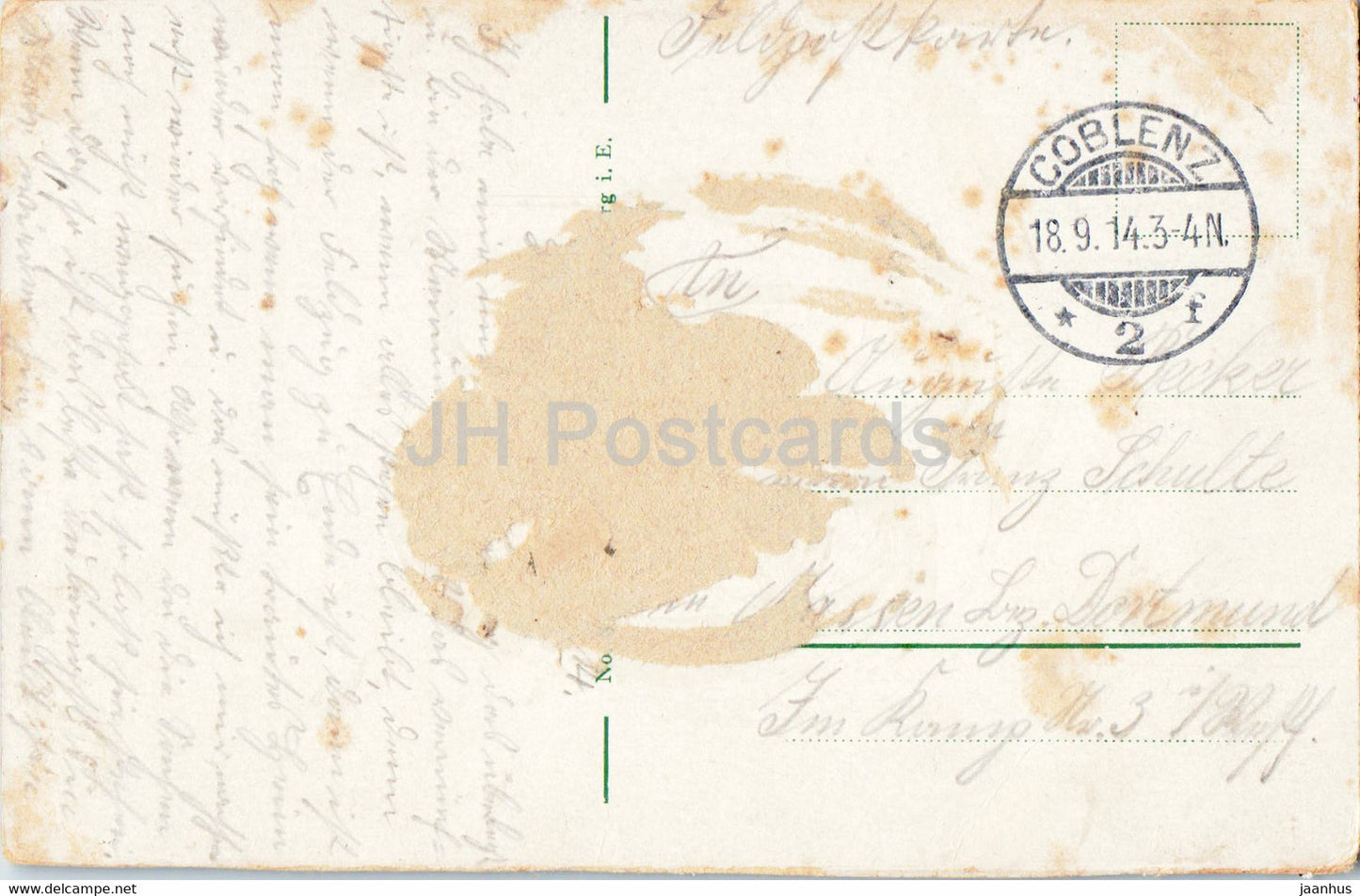 Strassburg i E - Strasbourg - Rabenbrucke - Pont du Corbeau - bridge - old postcard - 1914 - France - used