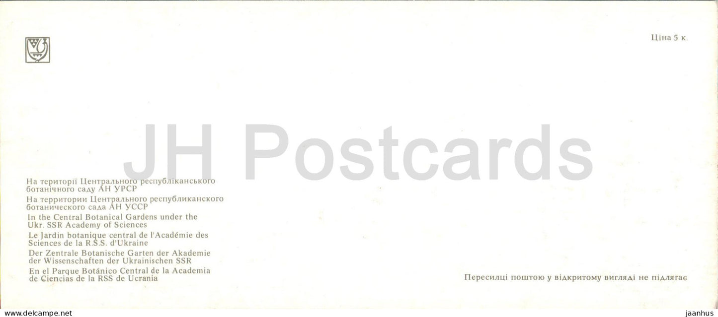 Kiew - Kiew - Im Zentralen Botanischen Garten - 1978 - Ukraine UdSSR - unbenutzt