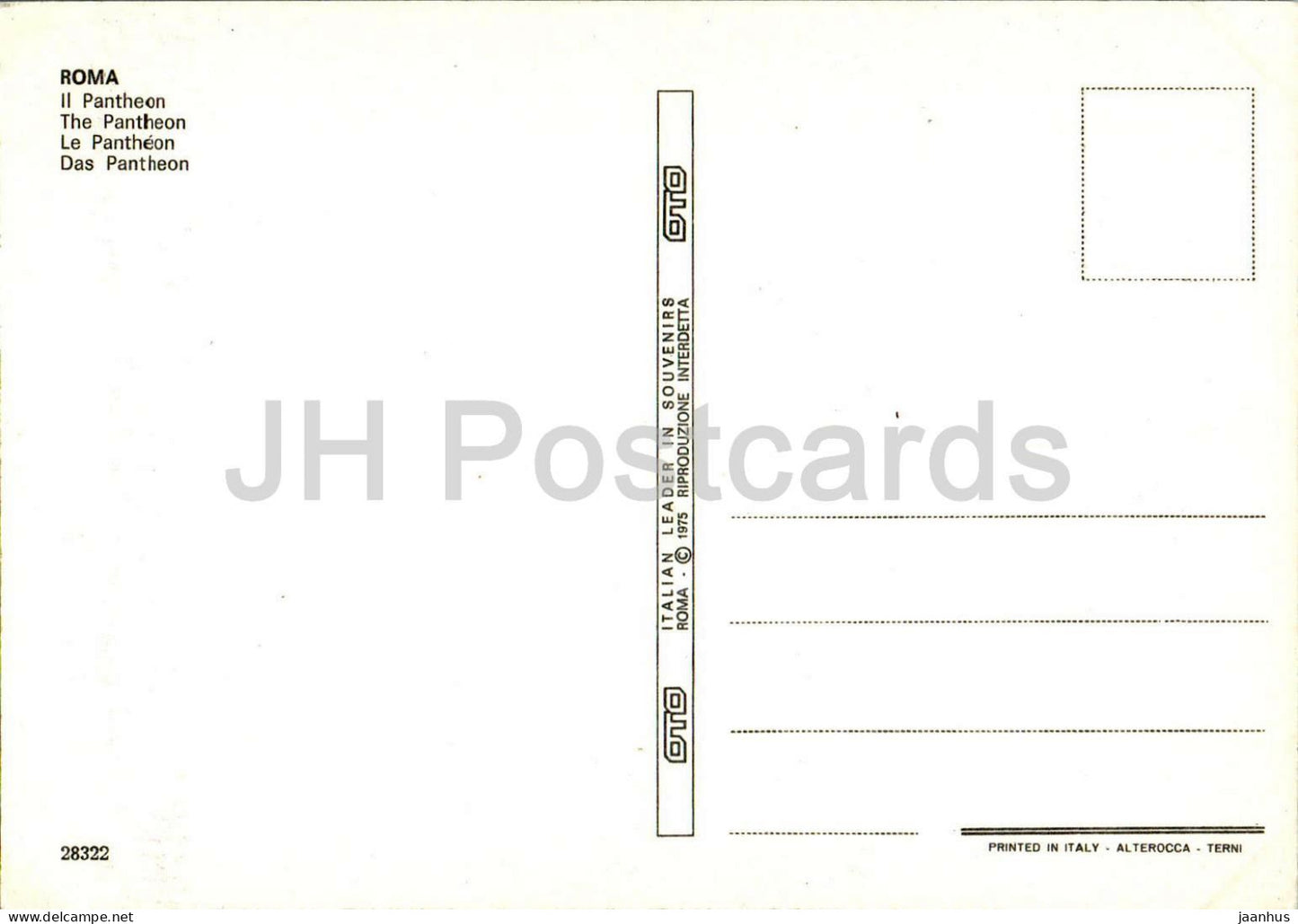 Roma - Rome - Il Pantheon - bus - monde antique - 28322 - Italie - inutilisé