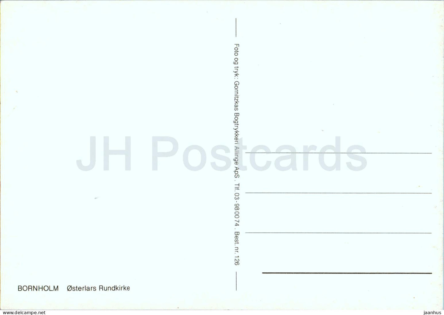 Bornholm - Osterlars Rundkirke - église ronde - 126 - Danemark - inutilisé