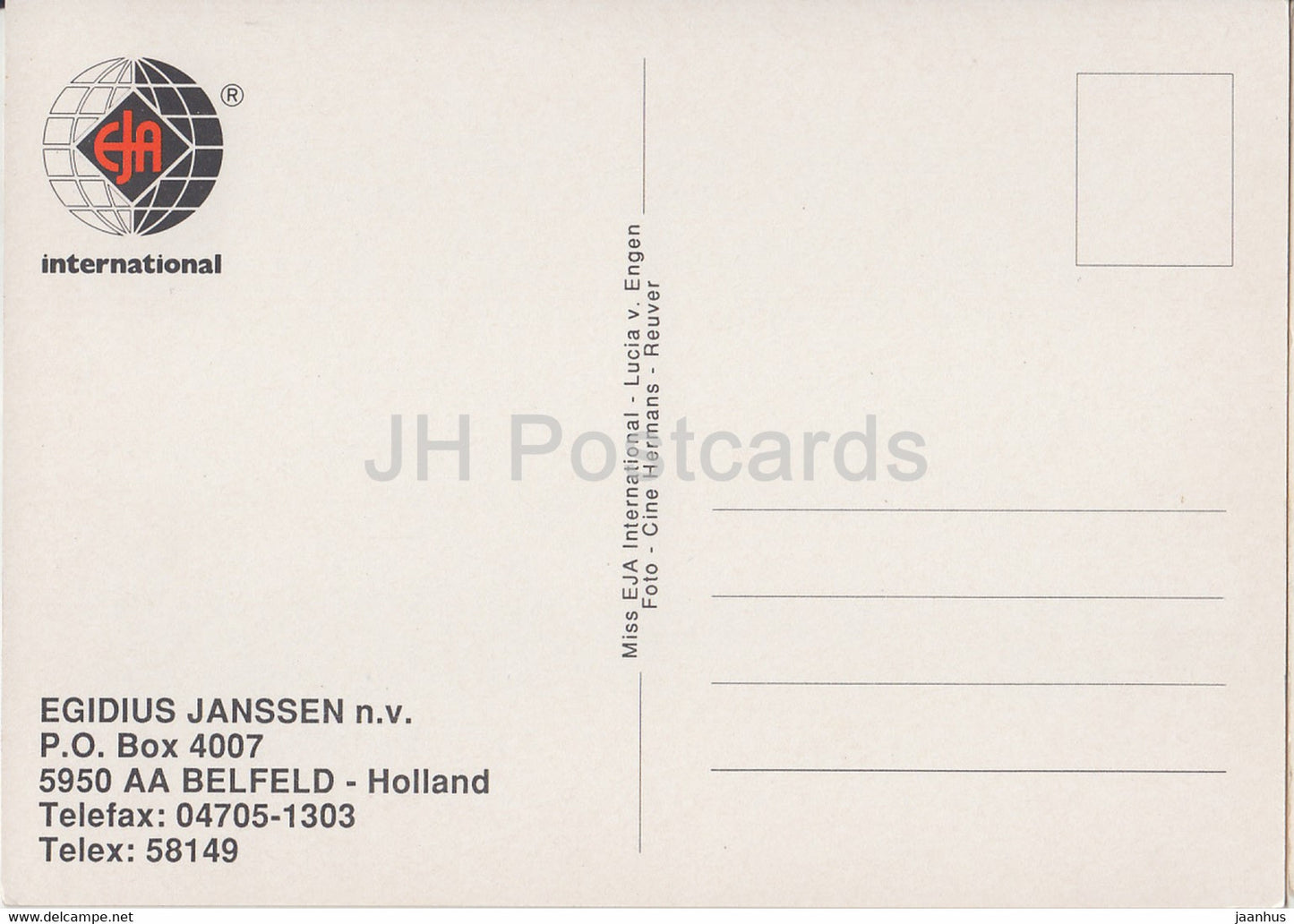 Woman - Netherlands Folk Costumes - Holland - Netherlands - unused