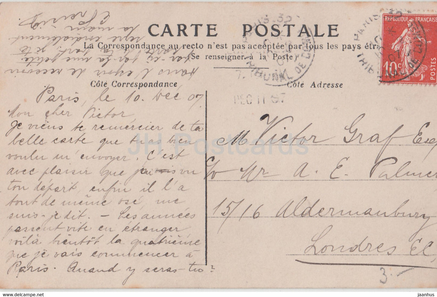 Berland - Palais Royal - Souvenirs - femme - costume - Sazerac Phot - 277 - carte postale ancienne - 1907 - France - occasion