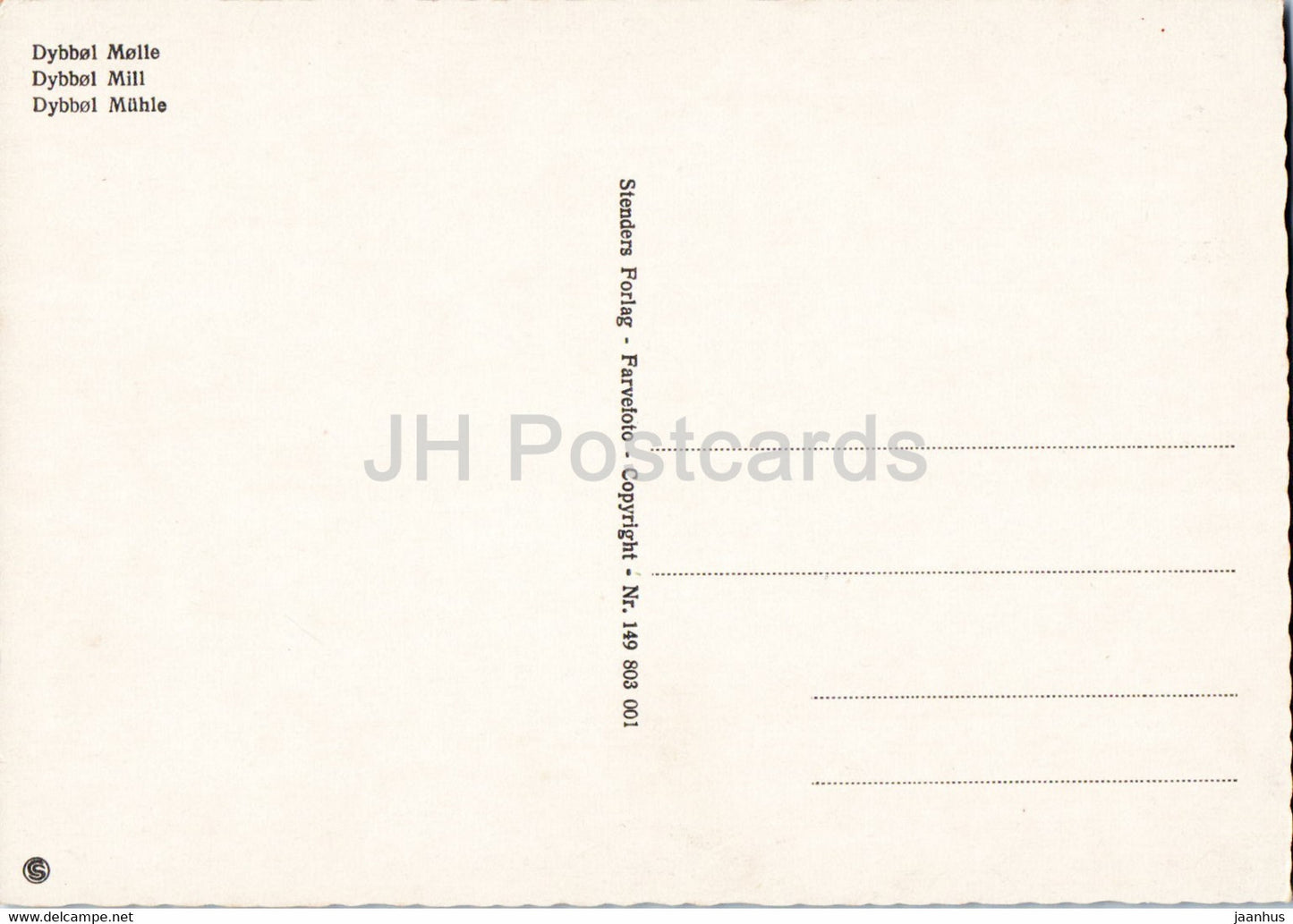 Dybbol Mill - Dybbol Muhle - Windmühle - Dänemark - unbenutzt