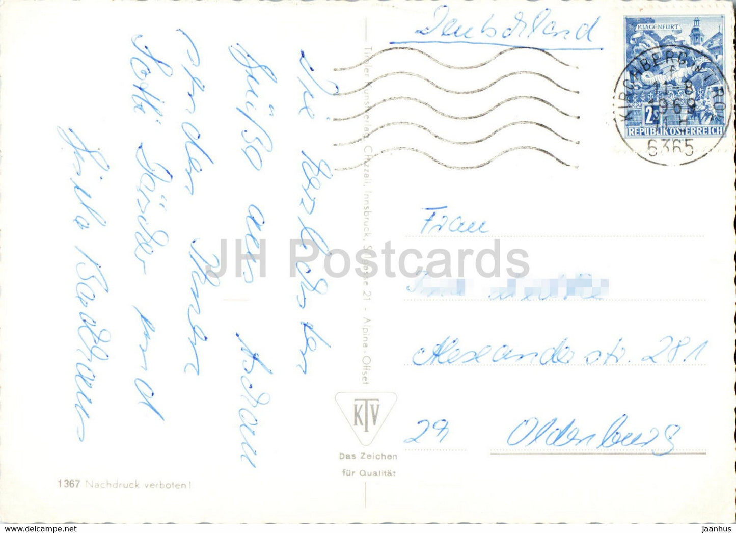 Urlaubsgrusse aus Tyrol - Tirol - folk costumes - 1969 - Austria - used