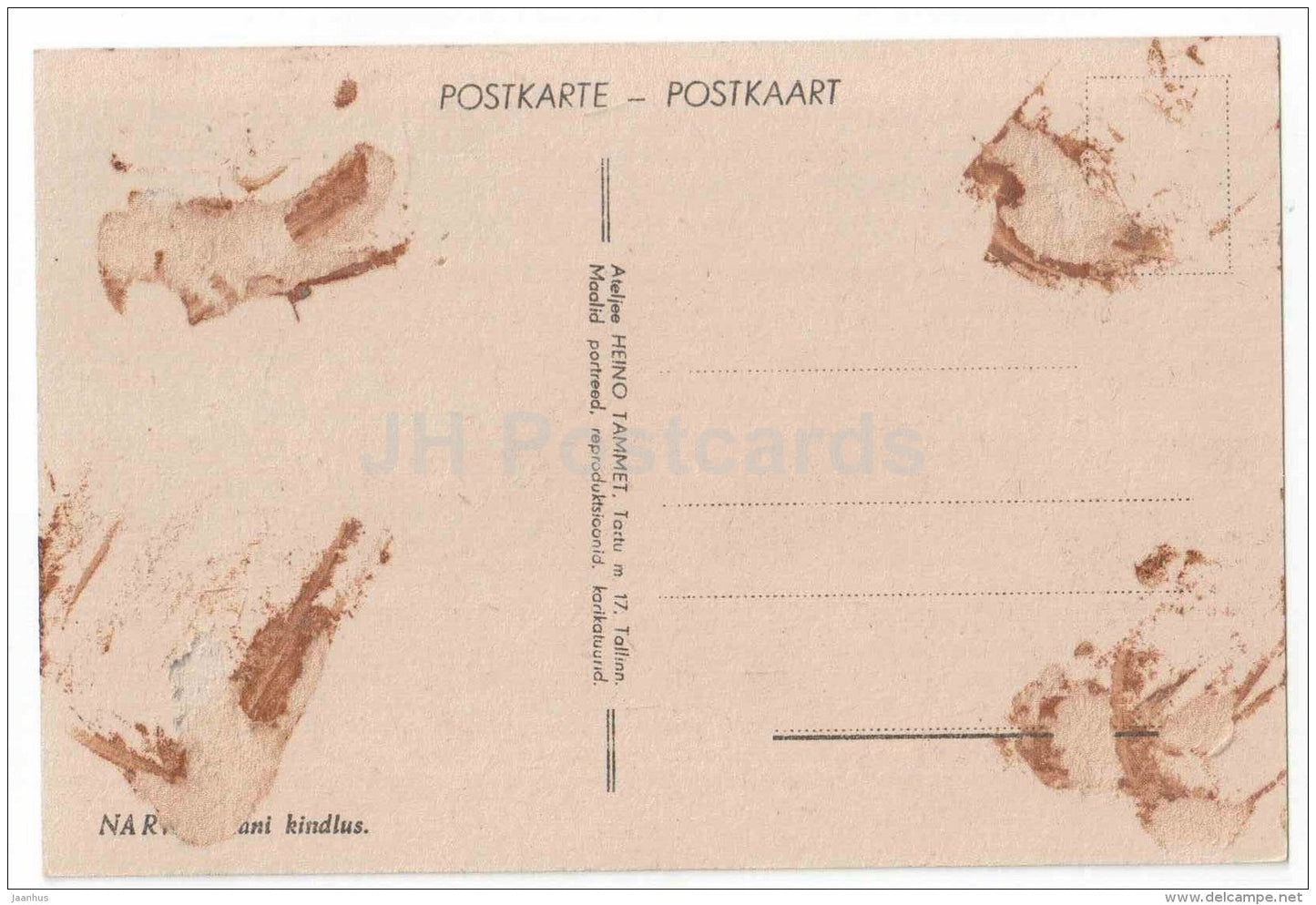 Narva castle - Estonia - unused - JH Postcards