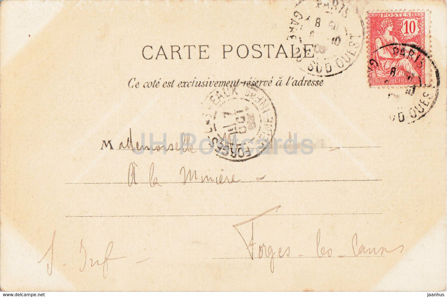 Rouen - Tombeaux des Gardinaux d'Amboise - Kathedrale - alte Postkarte - Frankreich - gebraucht