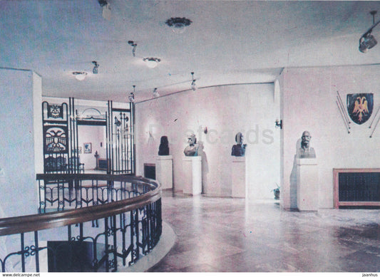 The National Museum Gjergj Kastrioti Scanderbeg - View of the Hall of Scanderbeg's comrades in arms -  Albania - unused - JH Postcards