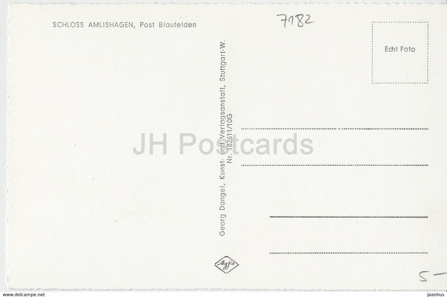 Schloss Amlishagen - Post Blaufelden - Allemagne - inutilisé