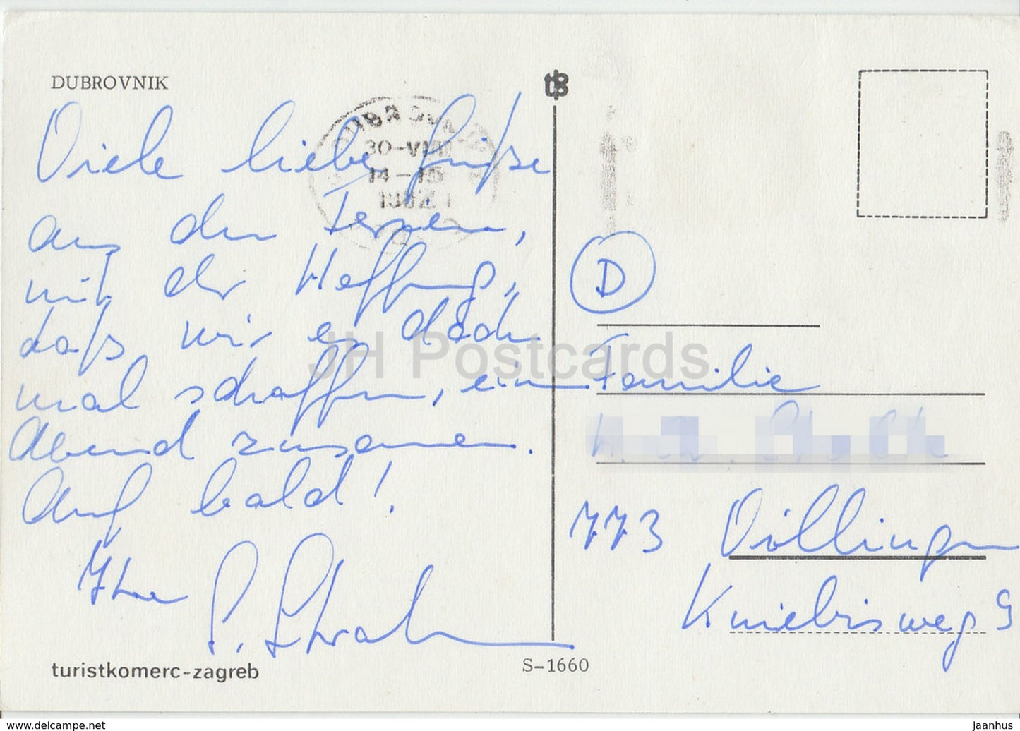Dubrovnik - Ansicht - 1982 - Kroatien - Jugoslawien - gebraucht