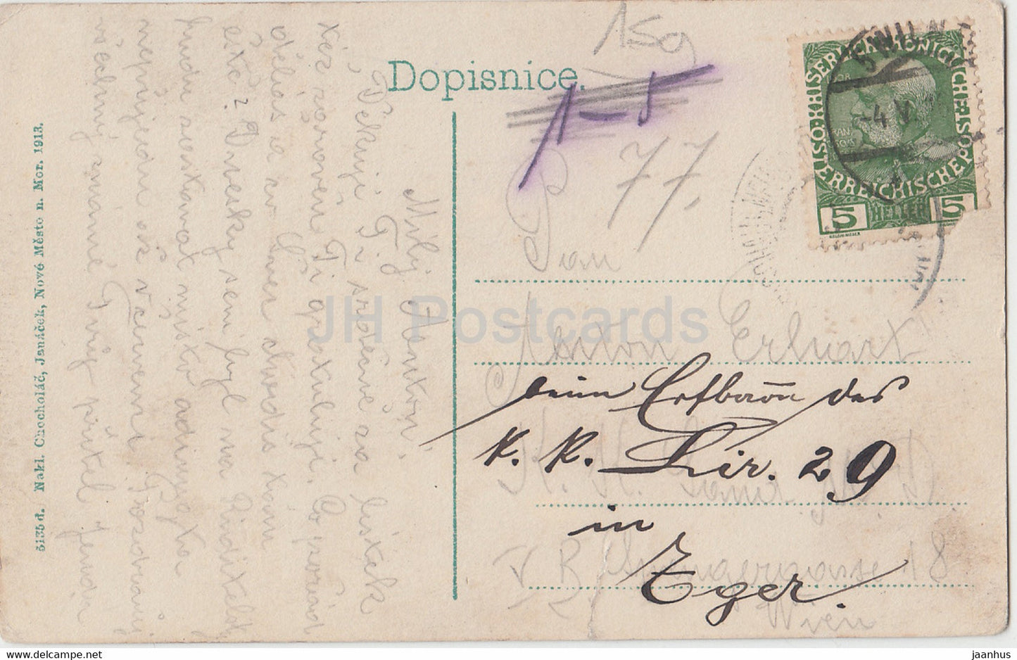 Nove Mesto na Morave - Evangelicky kostel - Kirche - alte Postkarte - 1916 - Tschechische Republik - gebraucht