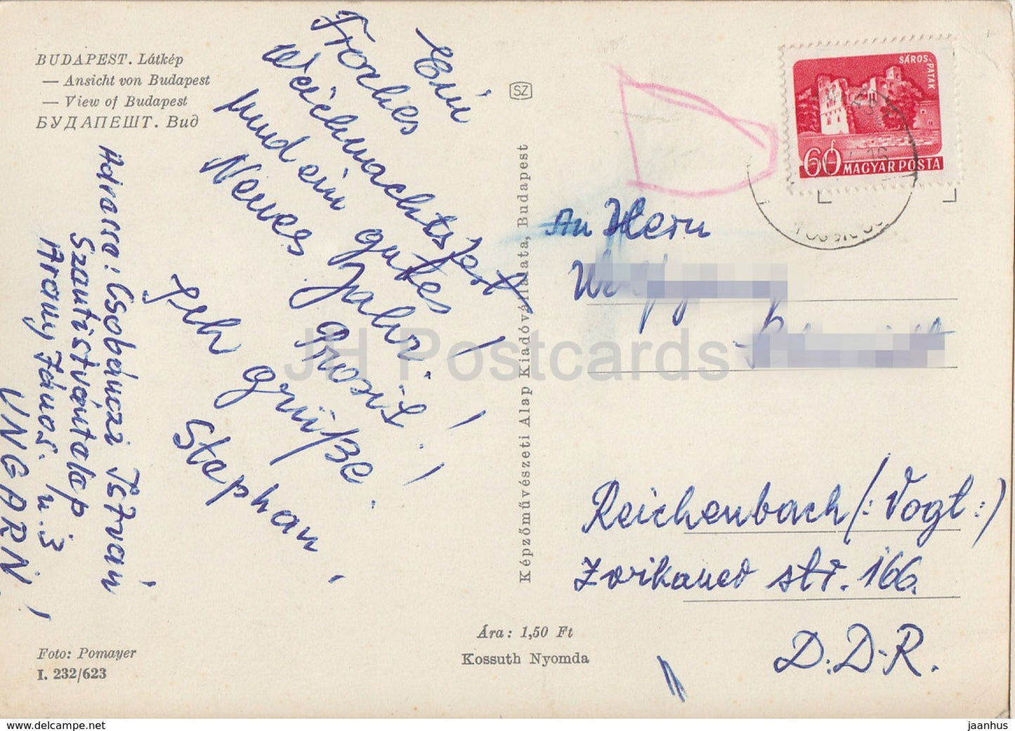 Vue de Budapest - pont - navire à passagers - Hongrie - occasion