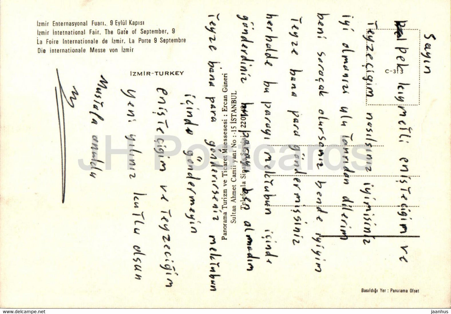 Izmir – Internationale Messe – Das Tor vom 9. September 313 – Türkei – gebraucht
