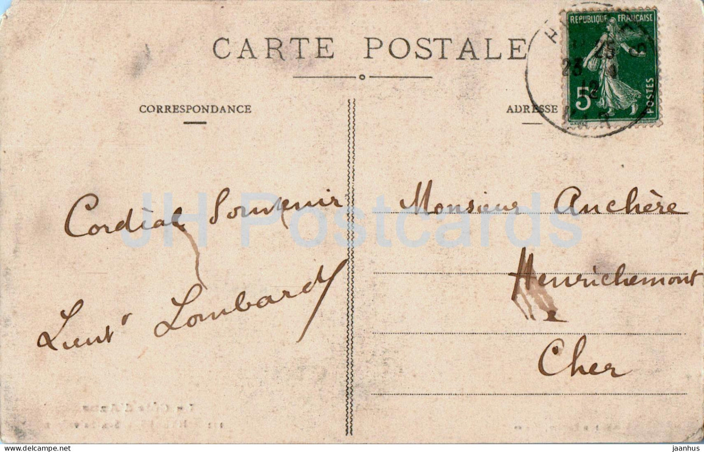 La Côte d'Azur - Hyeres - San Salvadour - 222 - alte Postkarte - 1912 - Frankreich - gebraucht