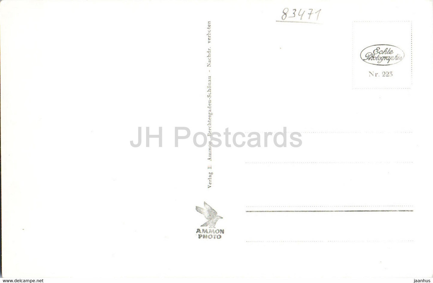 Wimbachklamm - 223 - old postcard - Germany - unused