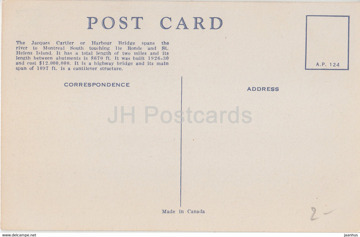 Montréal - Pont Jacques Cartier - navire - Canada - inutilisé
