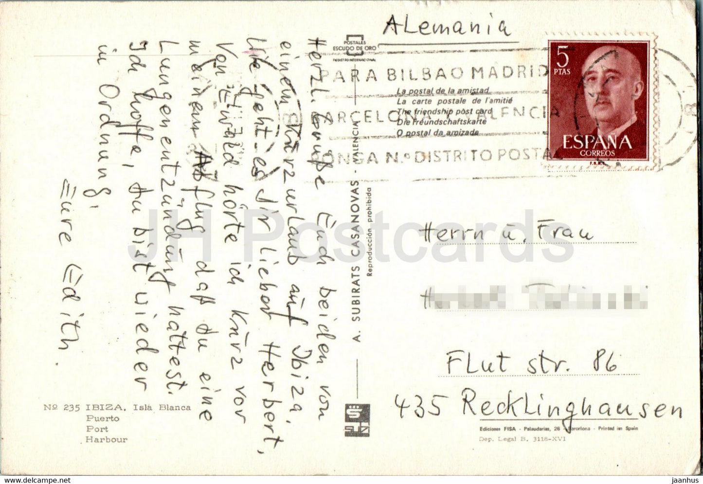 Isla Blanca - Ibiza - Puerto - port - boat - 235 - Spain - used