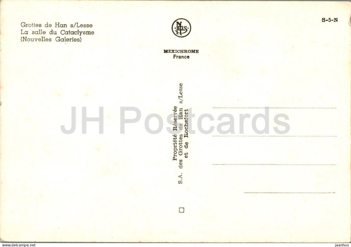 Grottes de Han s Lesse - La salle du Cataclysme - cave - France - unused