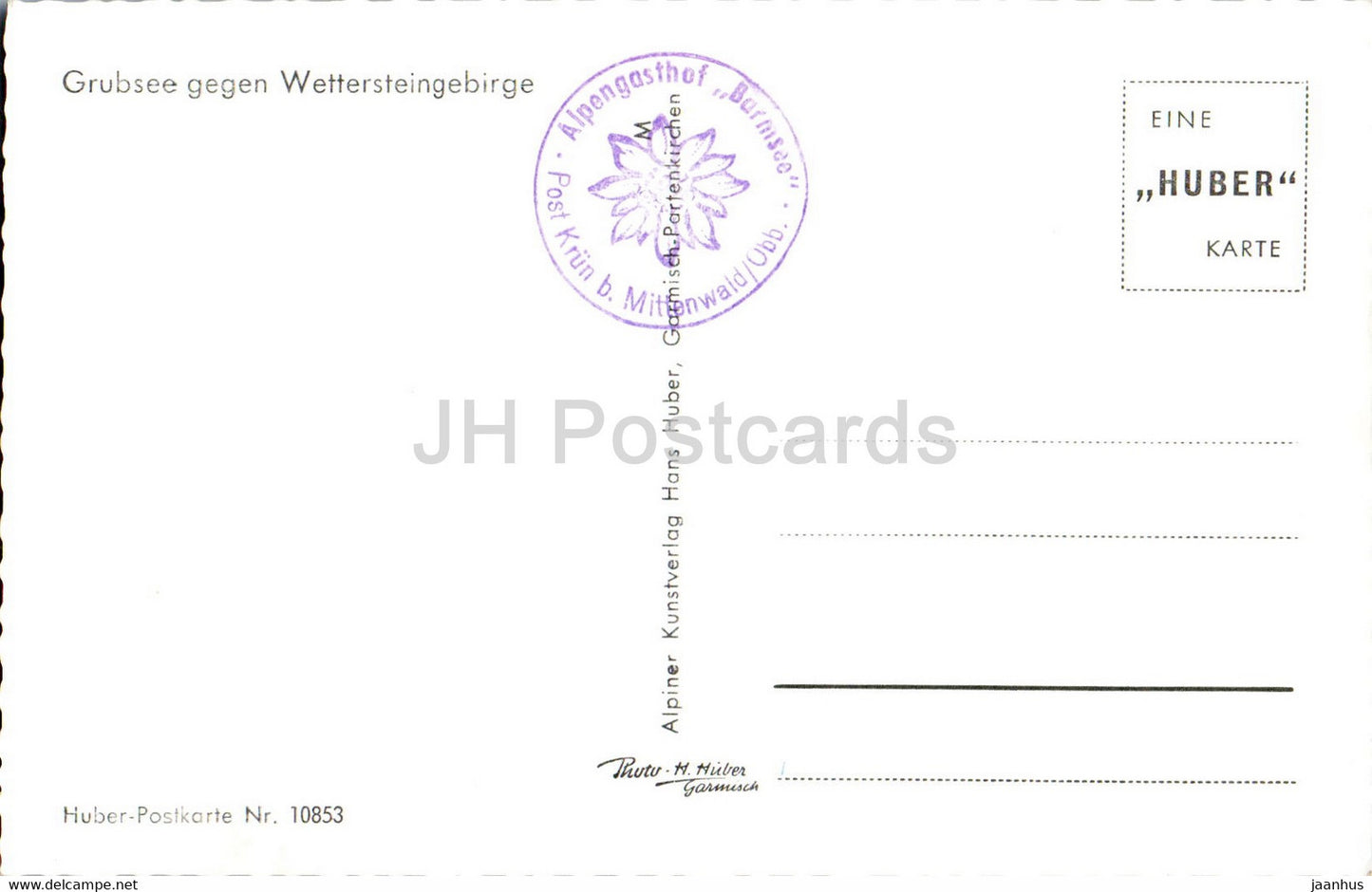 Grubsee gegen Wettersteingebirge - 10853 - Germany - unused
