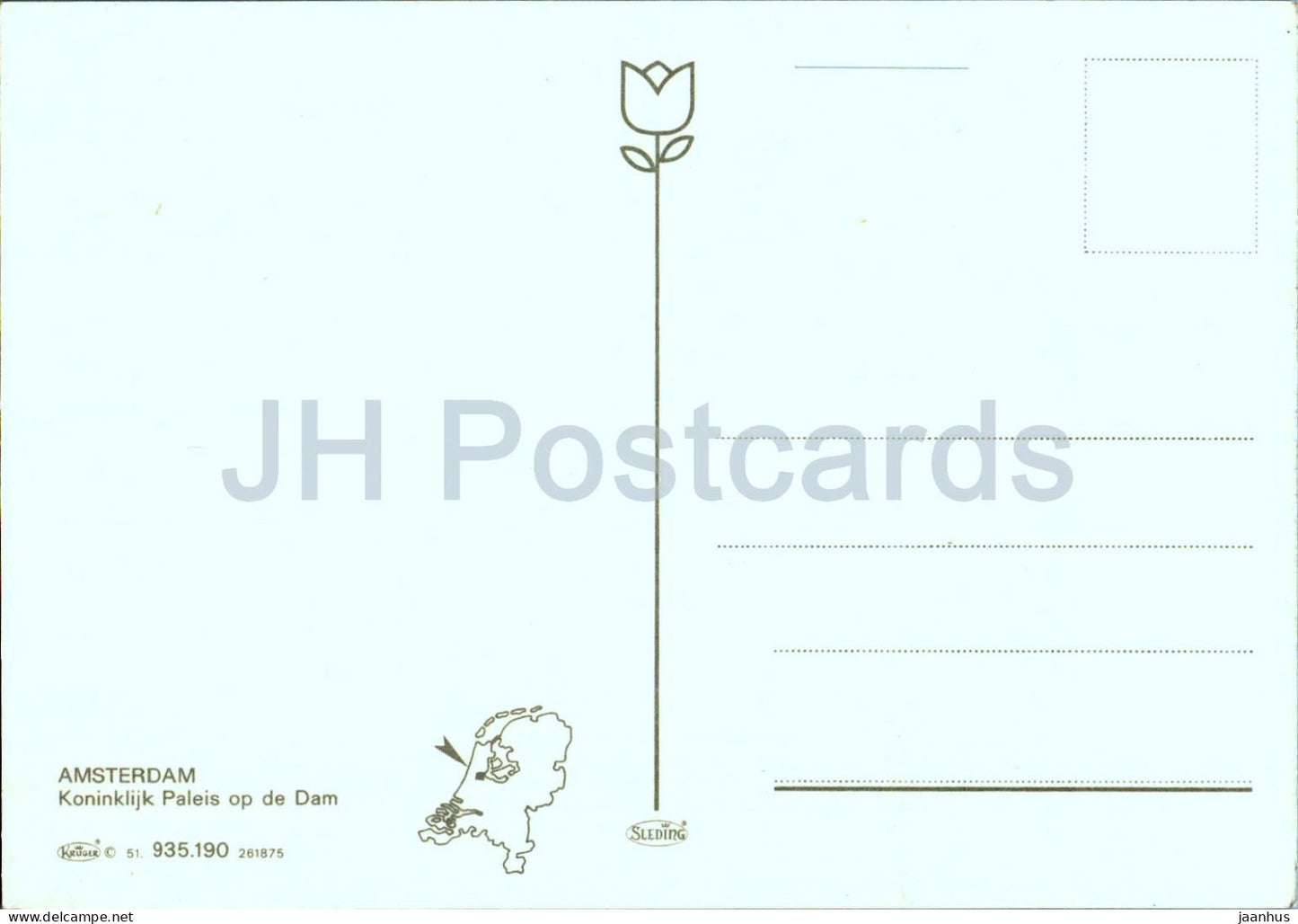Amsterdam - Koninklijk Paleis op de Dam - Royal Palace on Dam Square - Netherlands - unused