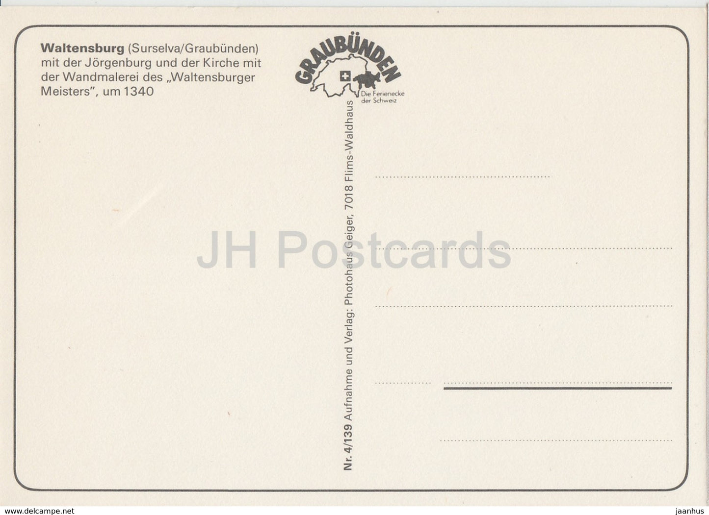 Waltensburg - Jorgenburg - multiview - Suisse - inutilisé