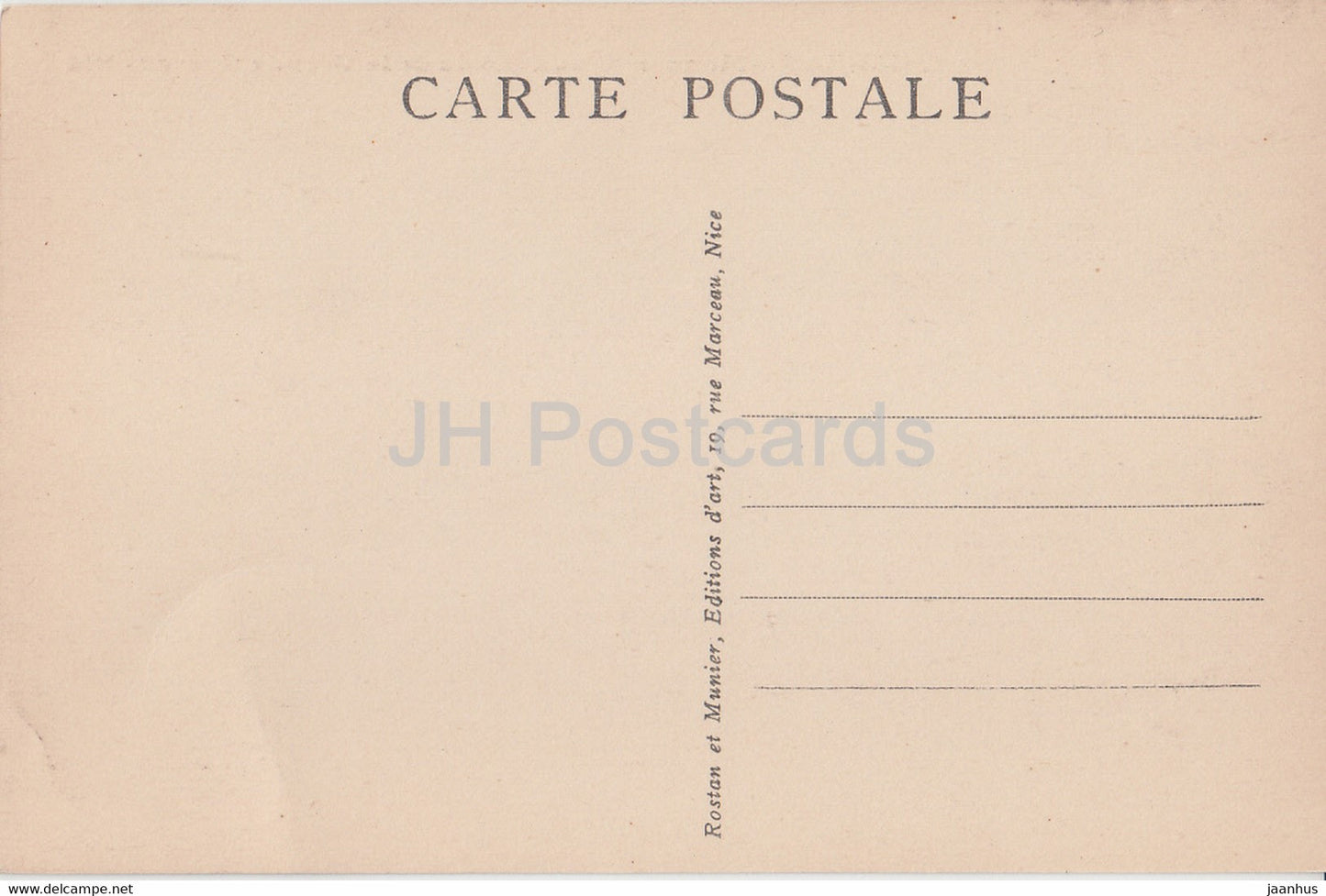 Cannes - Monument aux Morts de la Grande Guerre - 1 - alte Postkarte - Frankreich - unbenutzt