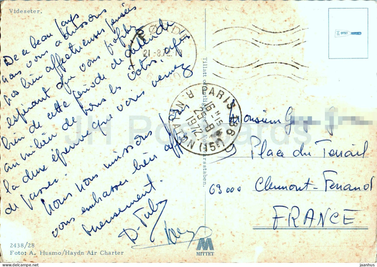 Videster - 2438/28 - 1972 - Norway - used