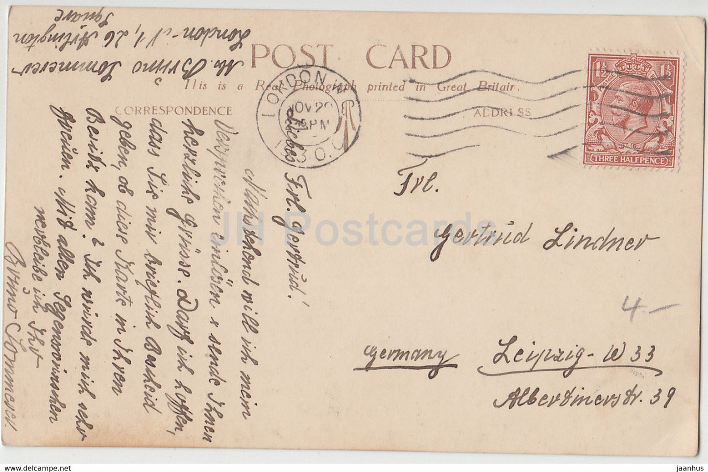 London - County Hall & Westminster Bridge - tram - 17 - old postcard - 1930 - England - United Kingdom - used