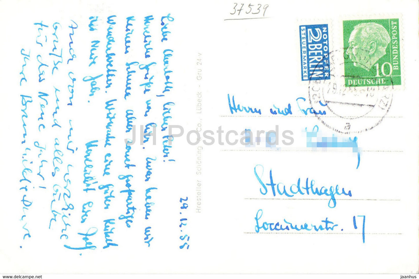 Bad Grund im Oberharz - Kurbad - Gittelder Berg - Hubichenstein - old postcard - 1955 - Germany - used