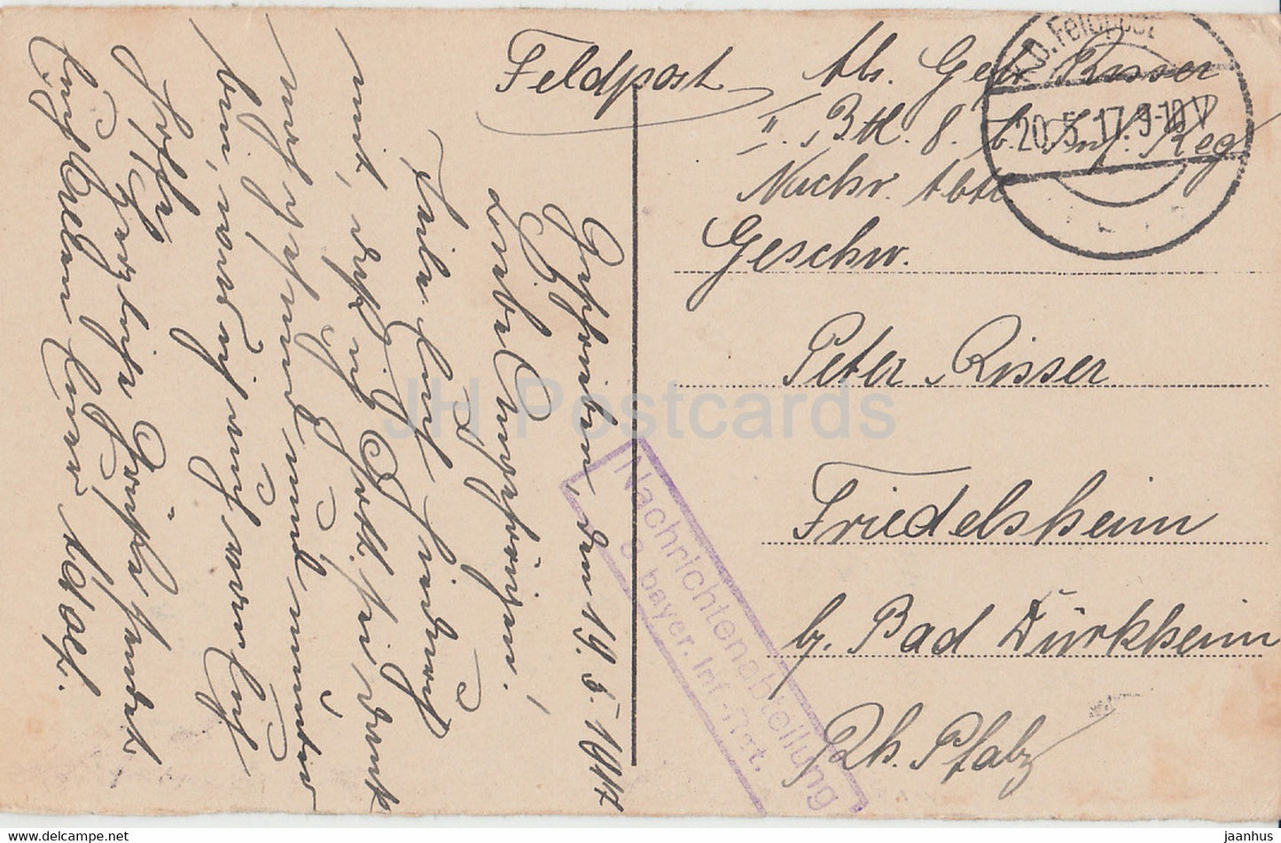 Warszawa - Ratusz - Warschau Rathaus - Feldpost - old postcard - 1917 - Poland - used
