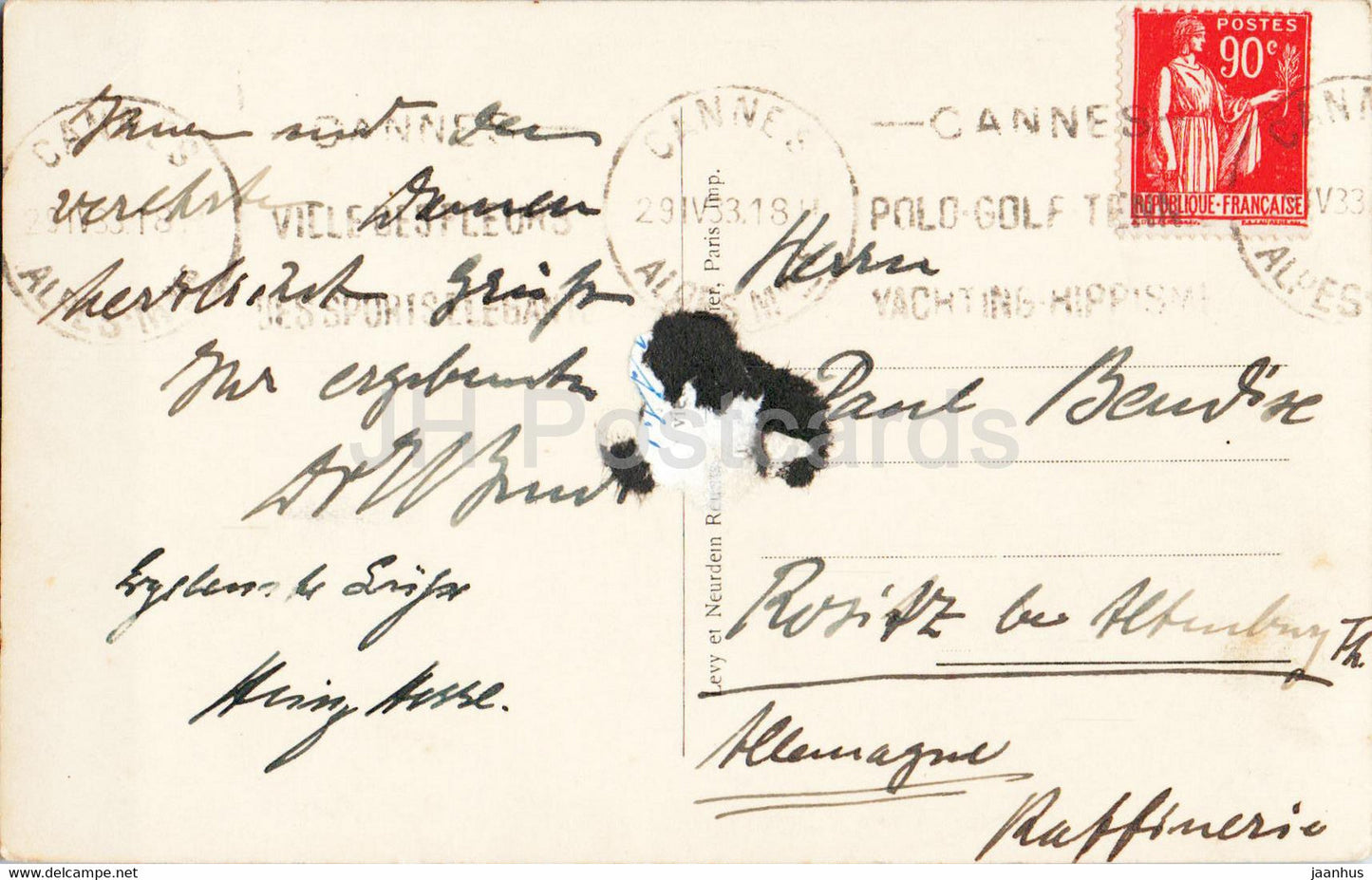 Cannes - Le Palm Beach - Casino d'Ete - 291 - old postcard - France - used