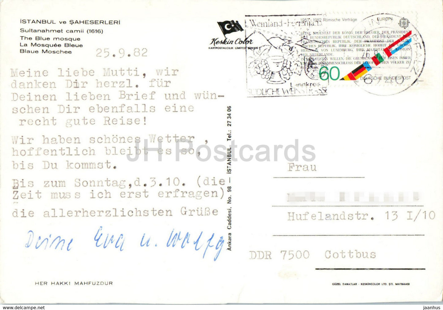 Istanbul - The Blue Mosque - Keskin - 98 - Turkey - used