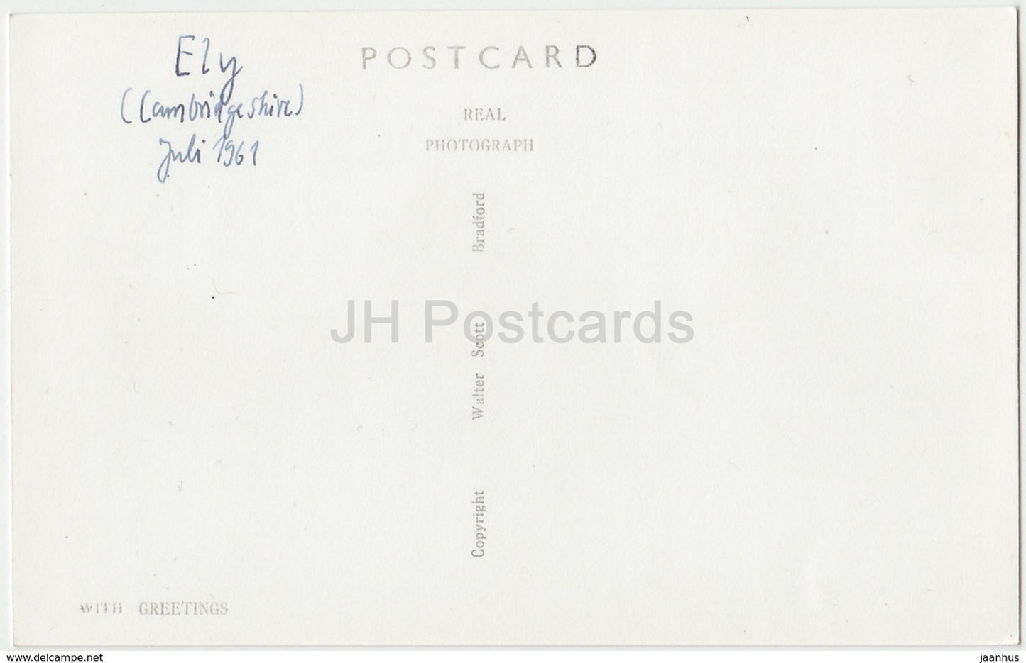 Ely Cathedral - From the Dean' s Park - K 71 - 1961 - United Kingdom - England - used