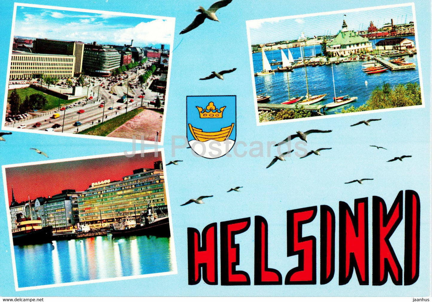 Helsinki - Helsingfors - City views - multiview - Tuonti - Finland - unused - JH Postcards