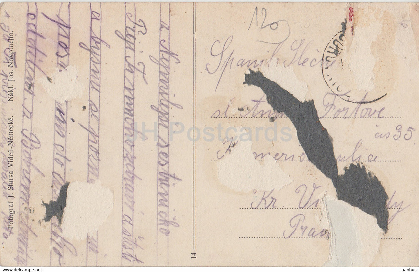 Borovnice na cesk mor vysocine - alte Postkarte - Tschechische Republik - gebraucht