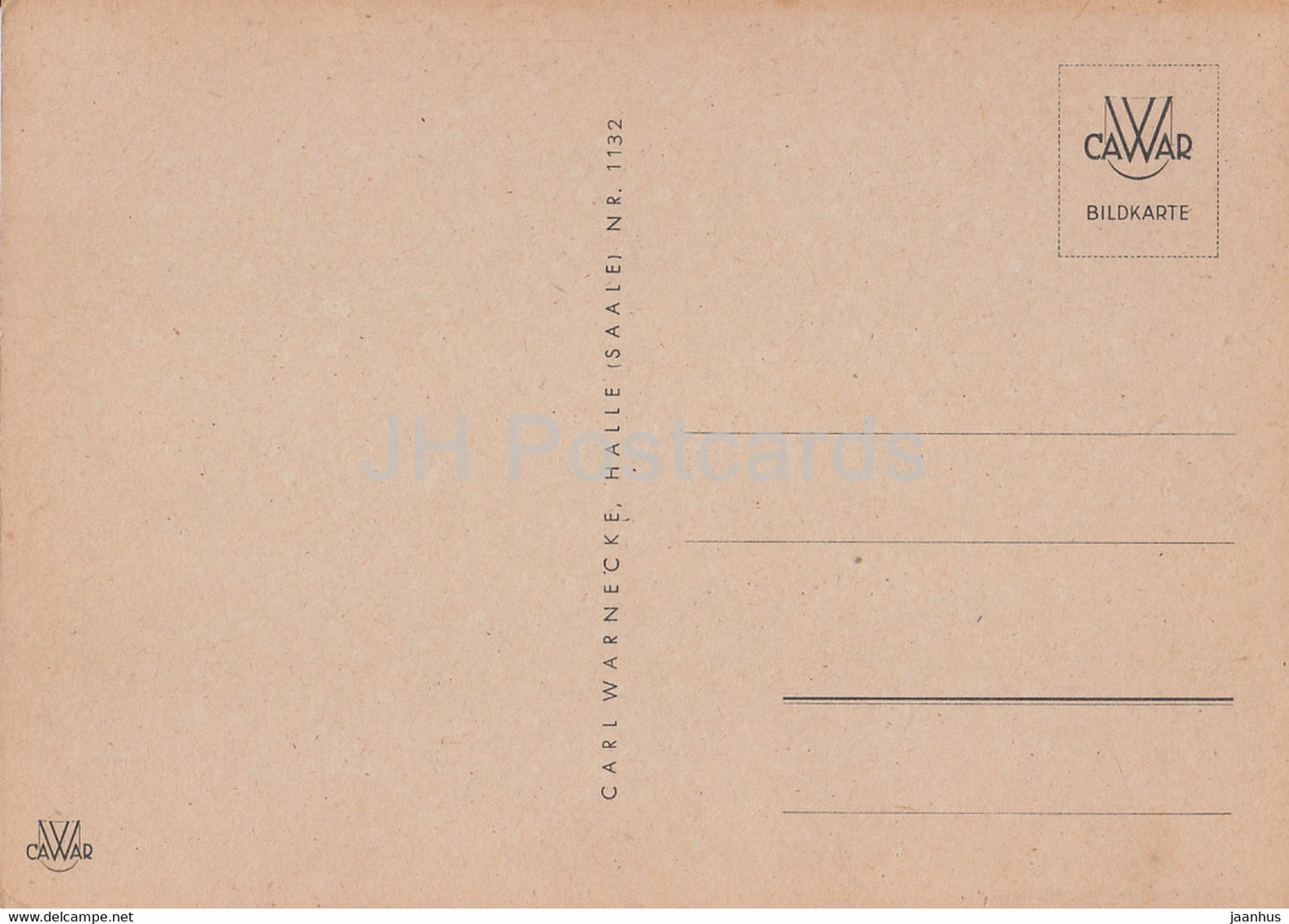 peinture de K. Schosmann - Schloss Schonbuhel - 1132 - carte postale ancienne - Allemagne - inutilisée