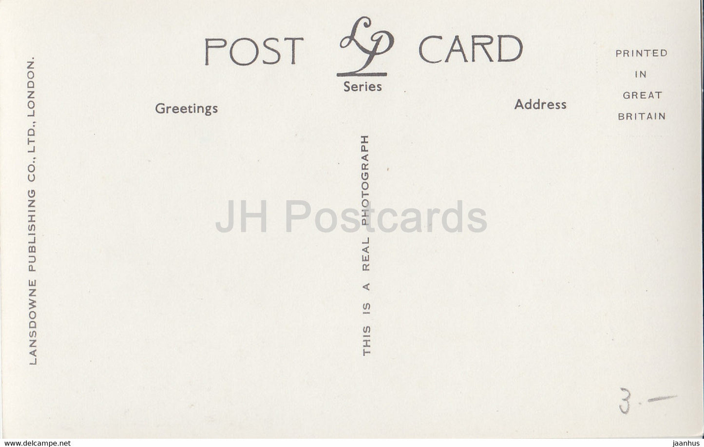 London - Houses of Parliament - steamer boat - Lansdowne - 490 - old postcard - England - United Kingdom - unused