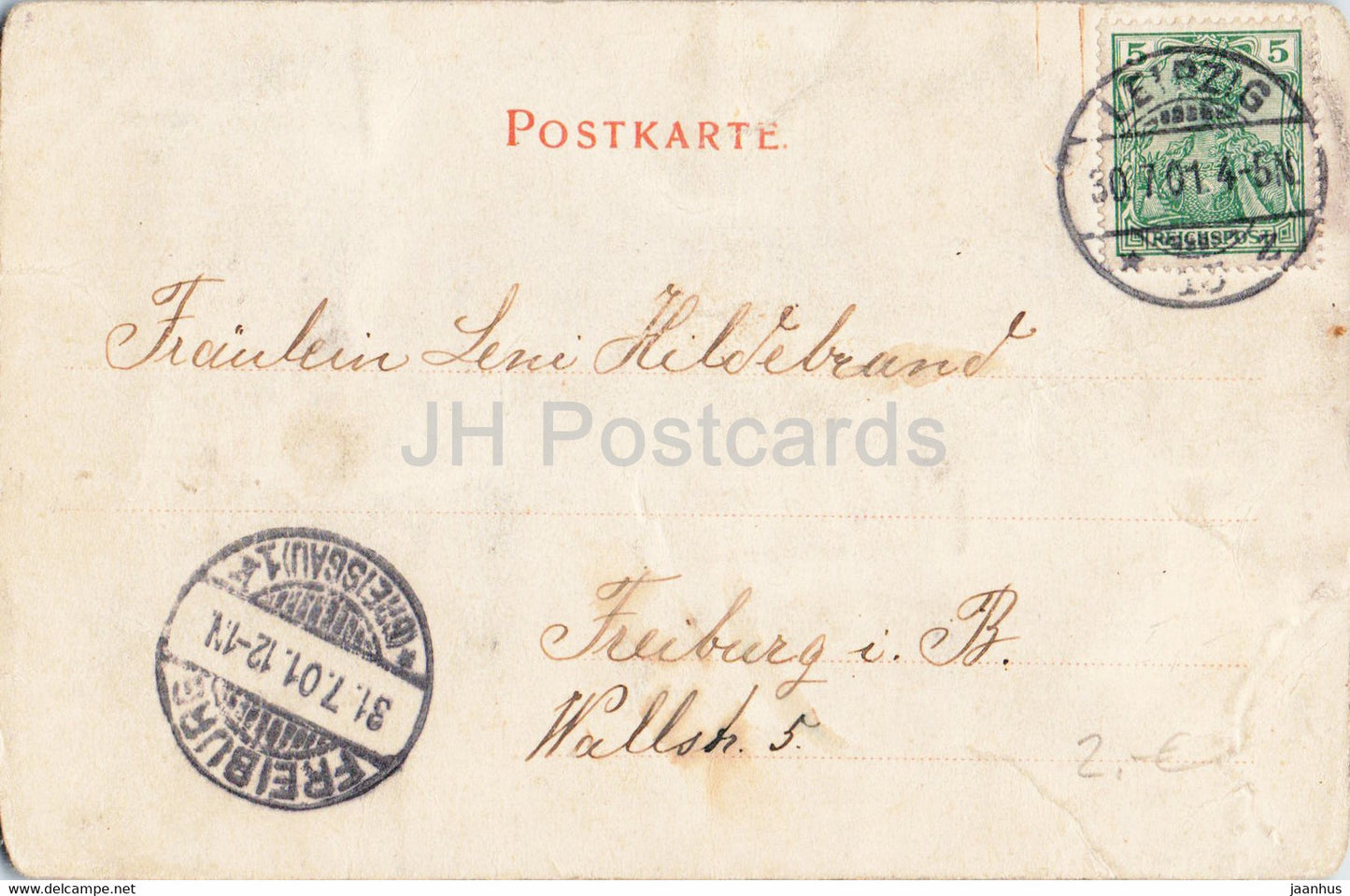 Leipzig - Reichsgericht - alte Postkarte - 1901 - Deutschland - gebraucht