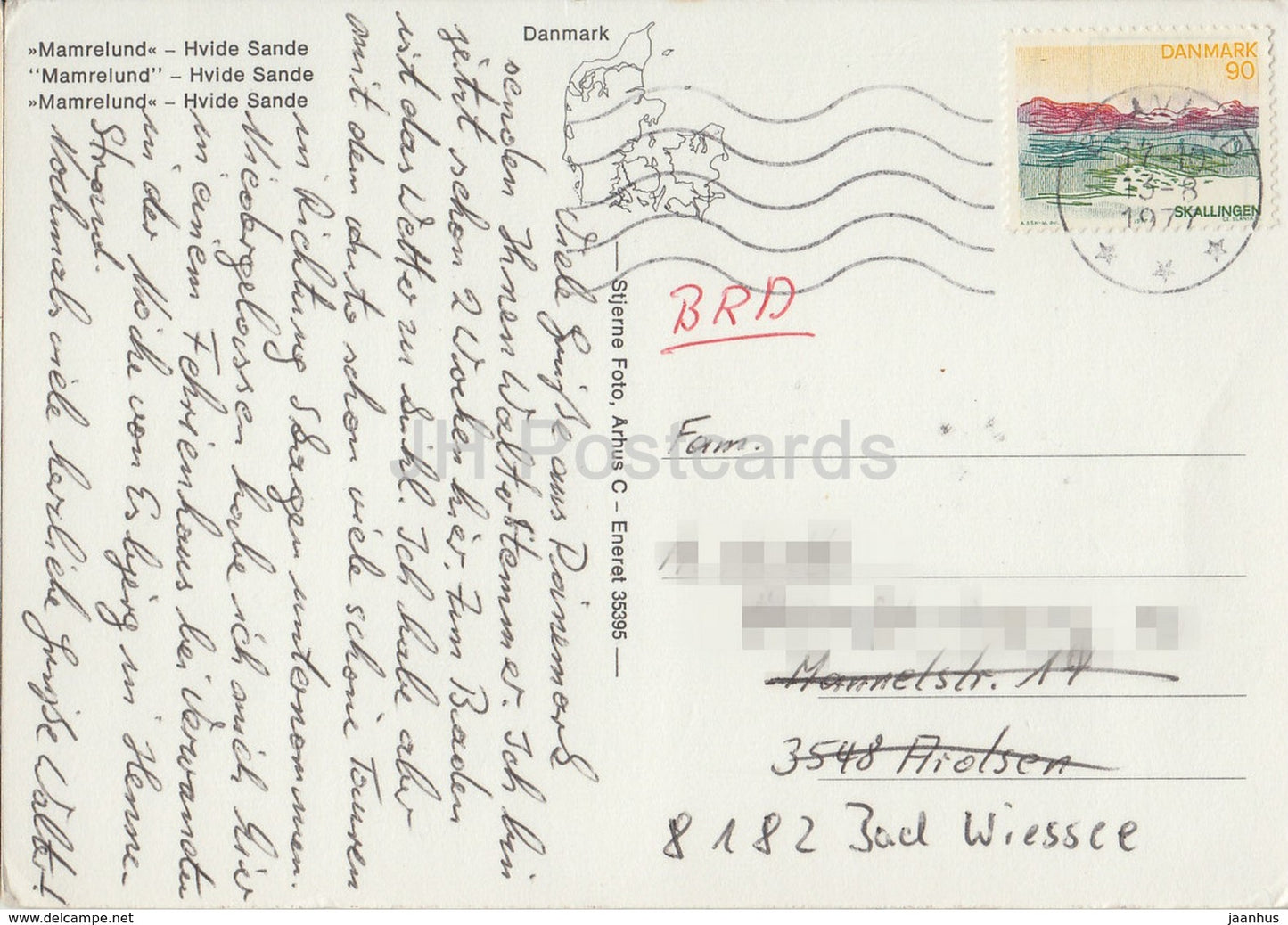 Mamrelund - Hvide Sande - vue aérienne - 1977 - Danemark - utilisé