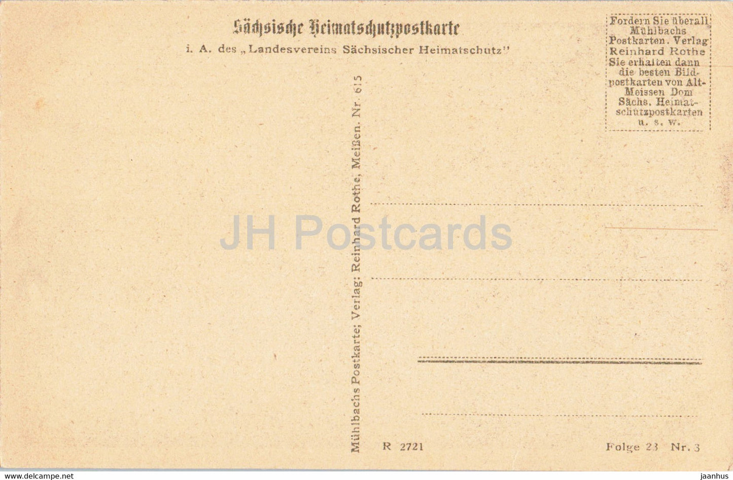 Alt Meissen - Alter Hof am Seelensteig - alte Postkarte - Deutschland - unbenutzt