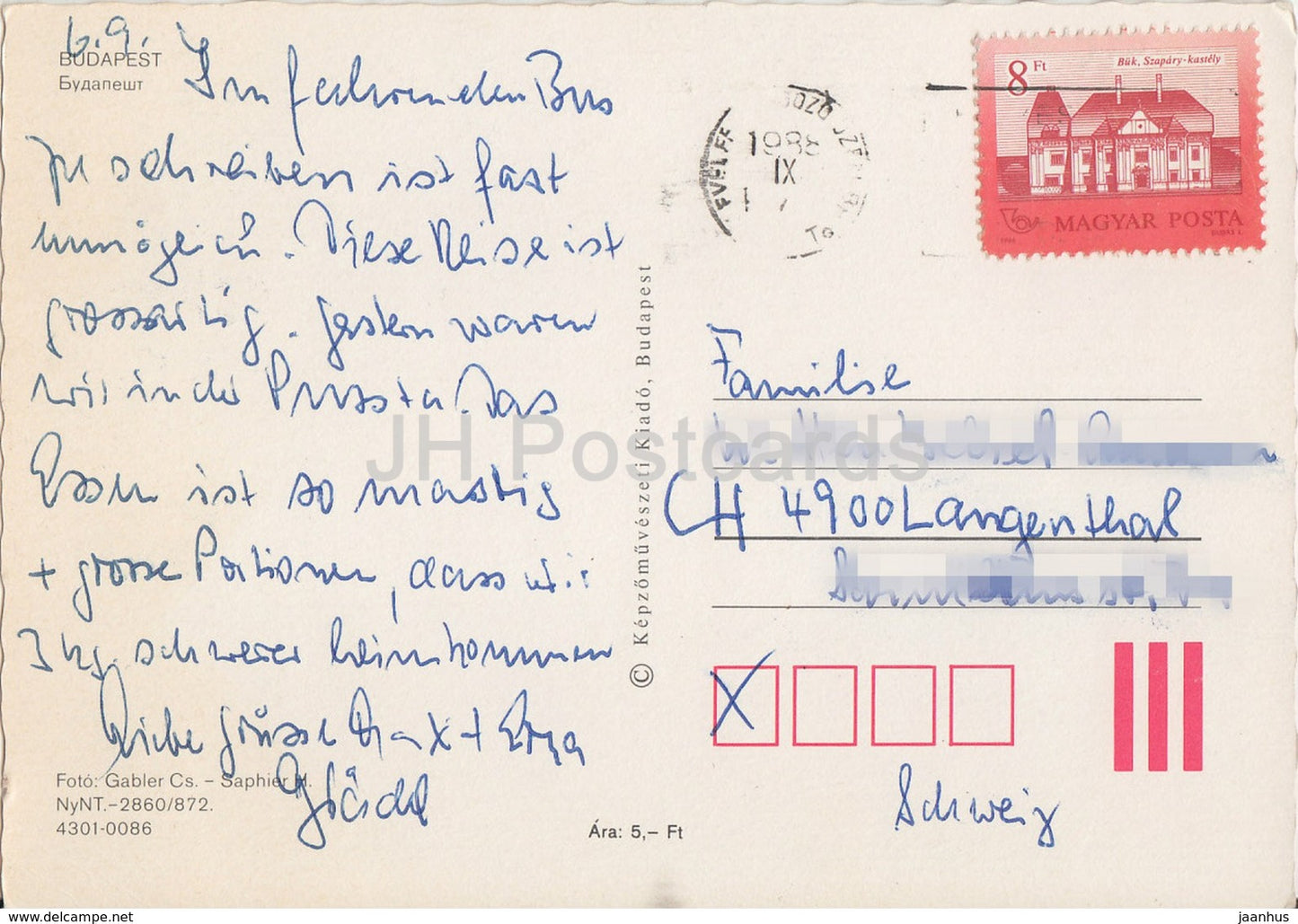 Budapest - cathédrale - pont - architecture - multiview - 1988 - Hongrie - utilisé