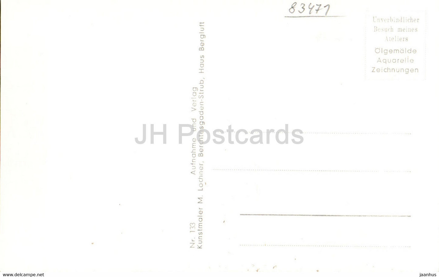 Felsenweg durch den Zauberwald - old postcard - Germany - unused